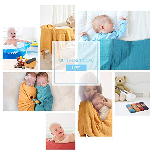AKK BABY Muslin Baby Swaddle Blankets, Receiving Baby Blanket for - Main Image
