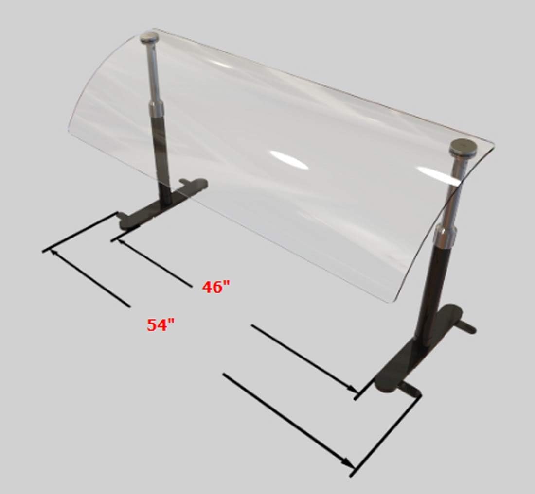 Portable Sneeze Guard Adm Sneezeguard 60 Ep 950 Freestanding Adjustable Sneeze Shield Convertable Buffet Foodguard Acylic Panel Buffets Sideboards Home Kitchen Emosens Fr