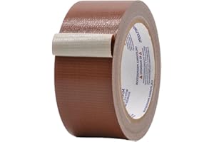 MAT TAPE MAT Duct Tape Brown Industrial Grade, 2 inch x 60 ft. Waterproof, UV Resistant for Crafts, Home Improvement, Repairs, & Projects