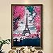 5D DIY Diamond Painting Kits for Adults, Full Drill Diamond Embroidery Dotz Kit Home Wall Decor 19.6x13.7 inch (Eiffel Tower)