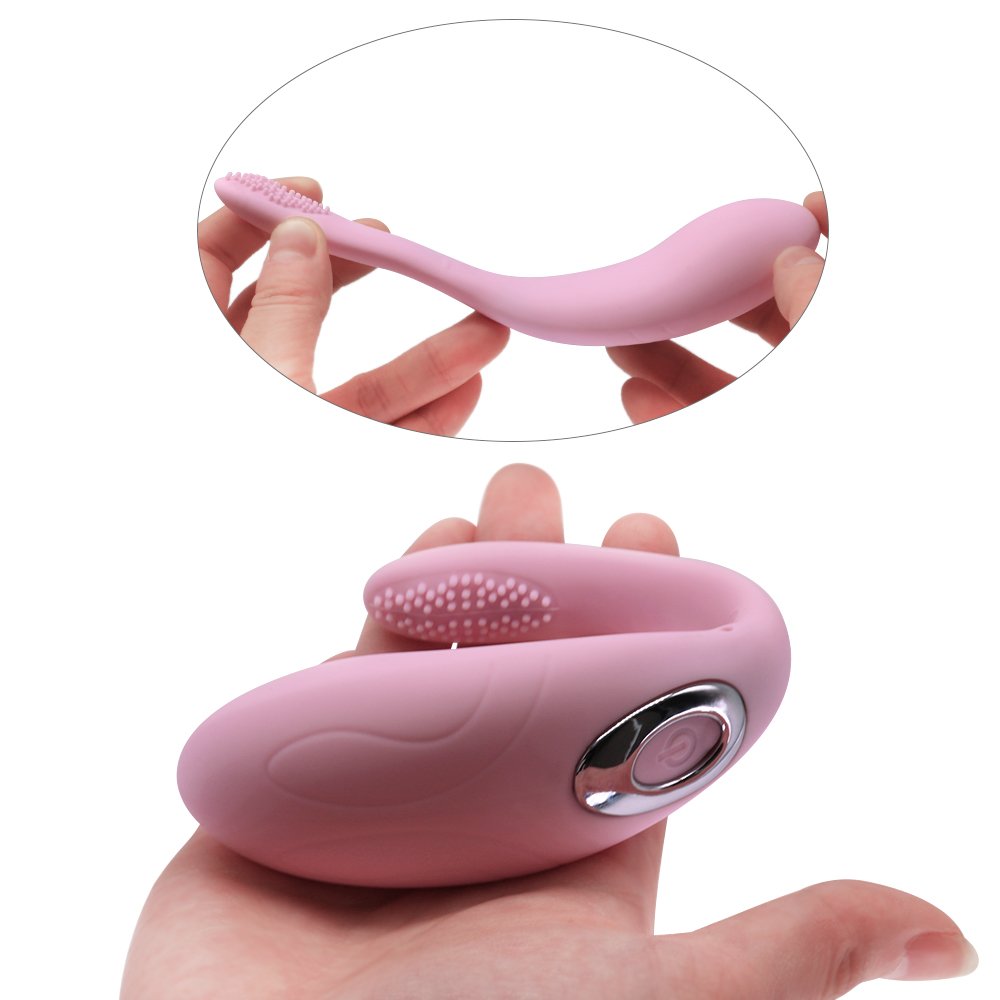 Paarvibrator Partner Vibratoren für Frauen und Paare,Silikon Paarvibratoren für Sie Klitoris und G-punkt Stimulation,Sexspielzeug - Wiederaufladbar,Leise,Hellrosa