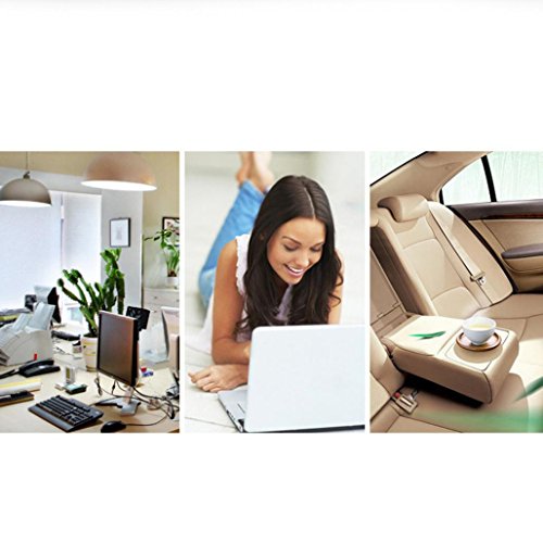 Hometom Mini Portable Air Conditioner, Desktop USB Rechargeable Small Fan Personal Space Cooler (Green) - Thumbnail 2