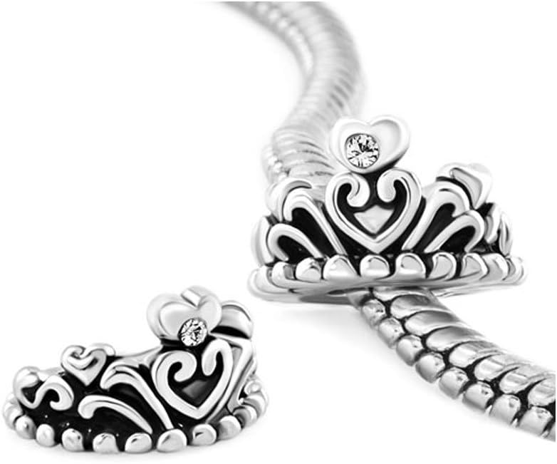 CandyCharms Princess Crown Lucky Charms Beads for Bracelet