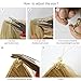 SARLA Invisible Wire Hair Extensions with 3 Clips Long Synthetic Wavy Curly Hairpiece Adjustable Transparent Headband for Women 18 Inch Ginger Brown