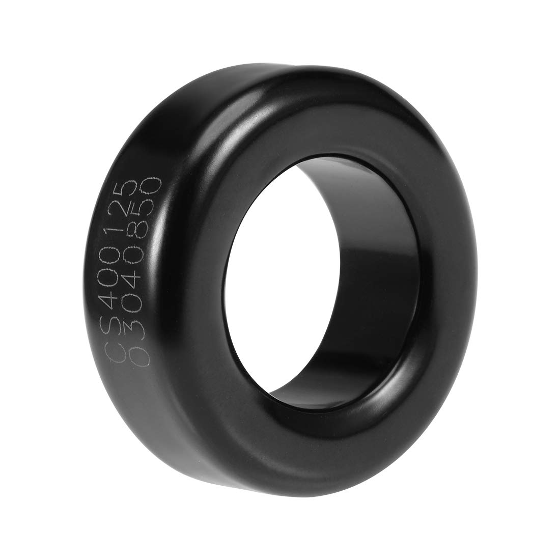sourcing map Toroid Core, Ferrite Chokes Ring Iron Powder Inductor Ferrite Rings, Black, 23.5 x 40.5 x 14.7mm
