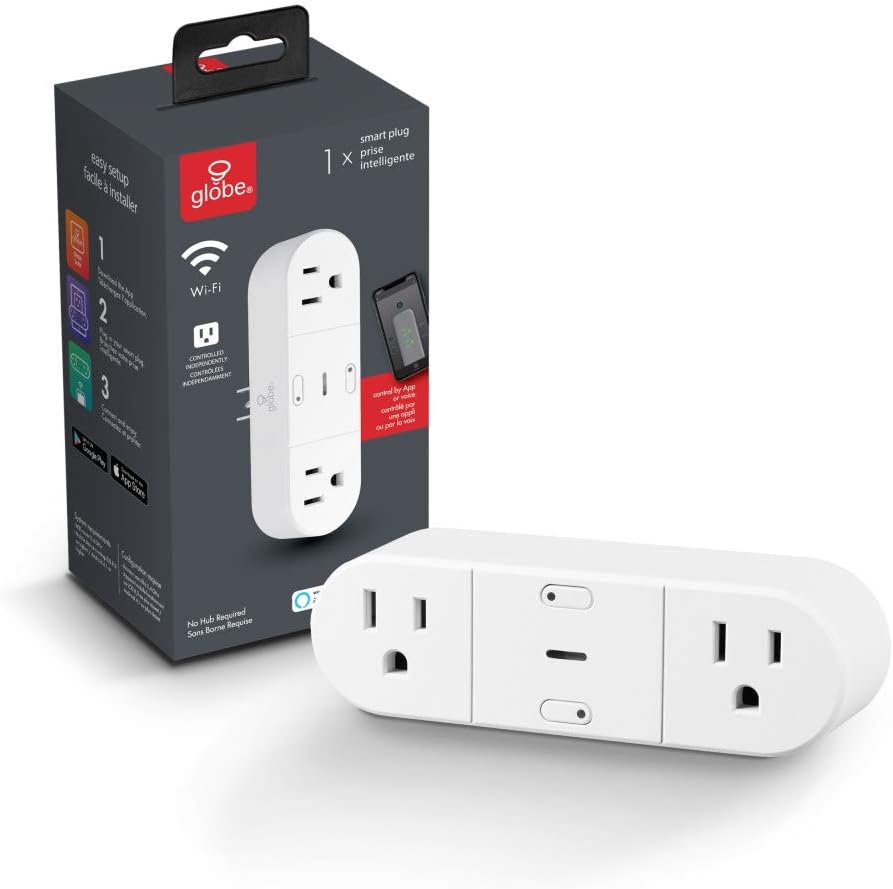 Globe Electric 50020 Collection Smart Plug, White - - 