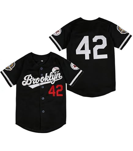 Amazon.com: Youth Black Legend Baseball Jersey #42 Vintage