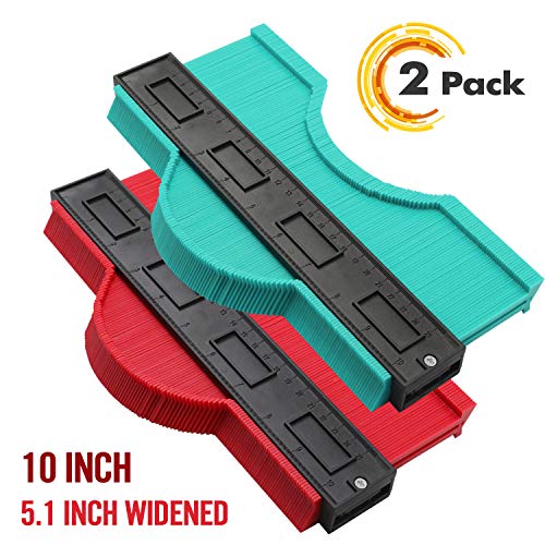 2 Pack Contour Gauge Duplicator, 10 Inch Widen Contour Tool Profile