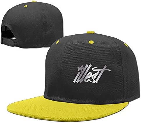 Kids Cool Illest V2 Drift King Platinum Style Hip-Hop Baseball Cap Yellow