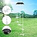 Topspeeder Color Changing Dragonfly Wind Chime Spiral Spinner Wind Mobile Portable Waterproof Outdoor Decorative Romantic Wind Bell Light for Patio Yard Garden Home