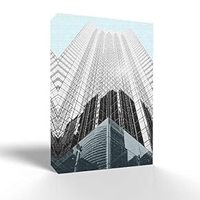 Wall26-Canvas Wall Art-Modern City-Giclee Painting Artwork for Bedroom Living Room Home Decoration - 12x18 inches