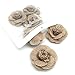 6pcs Hessian Burlap Small Flowers Rustic Wedding Craft Making Decor 4.5CM