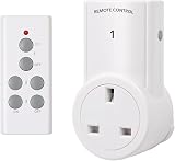 HBN Remote Control Socket 13A 3120W 30m Range 1 Pack Socket + Remote