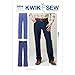 Kwik Sew K3504 Jeans Sewing Pattern, Size S-M-L-XL-XXL