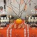 OurWarm Halloween Table Runner Linen Bats Table Cover, Pumpkin and Ghost Table Runner for Halloween Table Decorations and Scary Movie Nights, 16 × 74 Inch