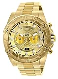 'Invicta Men's 'Star Wars' Quartz Stainless Steel Casual Watch, Color: Gold (Model: 26525)
