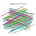 Boao 200 Pieces Pick up Sticks Game Toys with 2 Storage Boxes for Kids Family Fun, 3 Colors