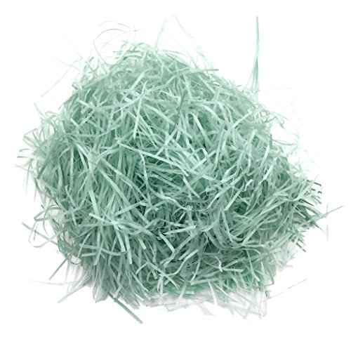 Fityle 20g Shredded Crinkle Paper Raffia Gift Box Filler Confetti for Wedding Birthday Party Baby Shower - Mint Blue