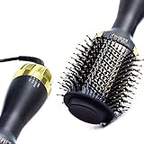 Ecardy Hair Dryer Brush - Round Brush Hair Dryer and Volumizer - Ionic Blow Rotating Dryer Air Brush in One - Hair Dryer Brush for Short Hair Straightener