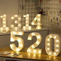 Ogrmar Decorative Led Light Up Number