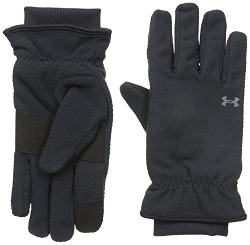 Under Armour Women's ColdGear Infrared Fleece Gloves, Black (001)/Rhino Gray, X-Large