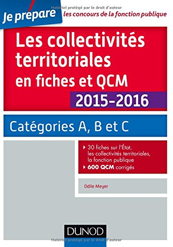 Les  collectivités territoriales en fiches et QCM