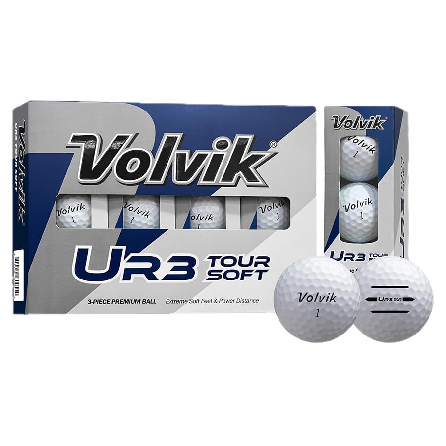 Volvik UR3 White Dozen (12 Pack) Golf Balls