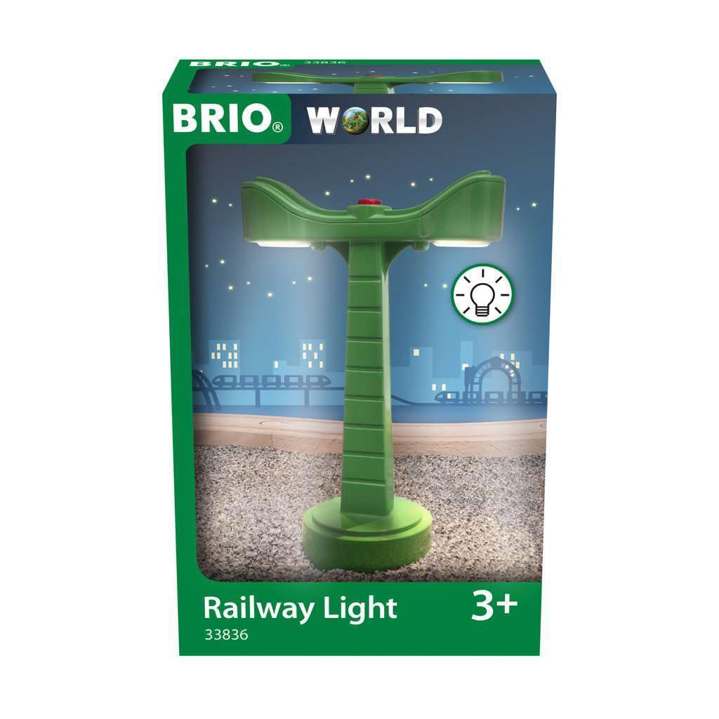 BRIO World Railway Light for Kids Age 3 Years Up - Wooden Train Accessories and Add Ons