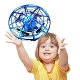 Veken Hand Operated Drones for Kids, Hands-Free Mini Drone Helicopter, Flying Ball Drone Toys for Boys and Girls (Blue)