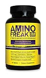 PHARMAFREAK AMINO FREAK - 45CT - USA | BCAA Muscle Mass Formula - PROMOTES LEAN MASS - Prevents Muscle Decay During Dieting - Promotes Increased Muscular Growth