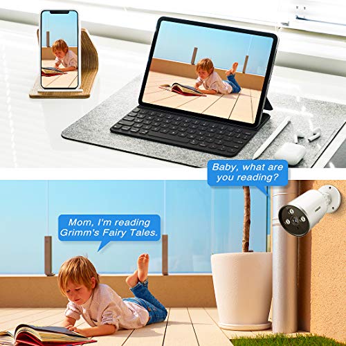FREDI 3MP Outdoor Security Camera, Surveillance Cameras Outdoor WiFi PoE IP Camera FHD Night Vision, Two-Way Audio, Motion Detection, IP66 Waterproof, Cloud Storage Compatible with iOS/Android Systems - Thumbnail 3