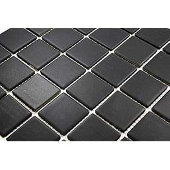 Porcelain Premium Quality 2x2 Black Square Matte Mosaic Tile