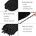 Beyond Beauty Crochet Hair - 90 Strands, 8 Inch Fluffy Spring Twists, Bomb Twist Braids for Black Women (#1)