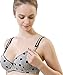 CAKYE® Women's Cotton Soft Cup Underwire Maternity Nursing Bra (36B, Gray)