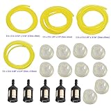 HIFROM ZF-1 Fuel Filter with RY30530 PP031 Fuel Line and 0057003 0057004 Primer Bulb for Zama Polan Stihl Homelite Ryobi Echo Chainsaw Trimmer Blower