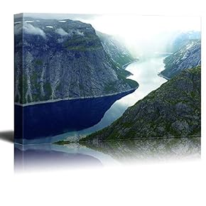 Long River Through The Mountains into Mist