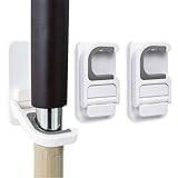 Tinkeep Broom Holder Mop Holder Broom & Mop Grippers Self Adhesive No Drilling Super Anti-Slip Broom and Dustpan Hanger Wall 