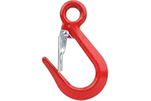 Odorkle 5000Lbs Lifting Hook Safety Design Red Hoist Hook Alloy Steel Crane Hook for Ship Construction