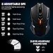PICTEK Wireless Gaming Mouse [Silent Click] [2 Programmable Side Buttons] 2.4G Cordless Computer PC Gaming Mouse Laptop USB Mice, Advanced 2400 DPI Optical Sensor, 7-Button, Ergonomic Grips, Blackthumb 2