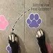 SlipX Solutions Adhesive Paw Print Bath Treads Add Non-Slip Traction to Tubs, Showers, Pools, Boats, Stairs & More (6 Pieces, Reliable Grip, Purple)