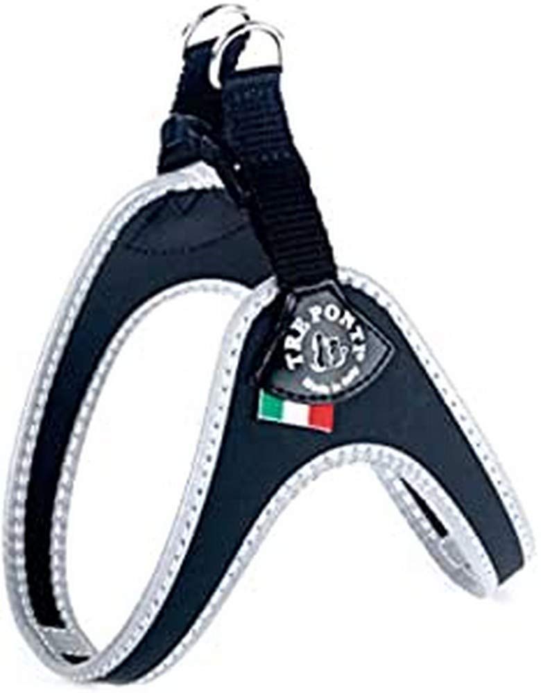 Tre Ponti Fibbia Small Dog Harness, 1.5 cm, Black — image 1