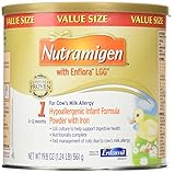 Nutramigen with Enflora LGG for Cows Milk Allergy Powder Can, for Babies 0-12 Months, 19.8 Ounce (Pack of 2)