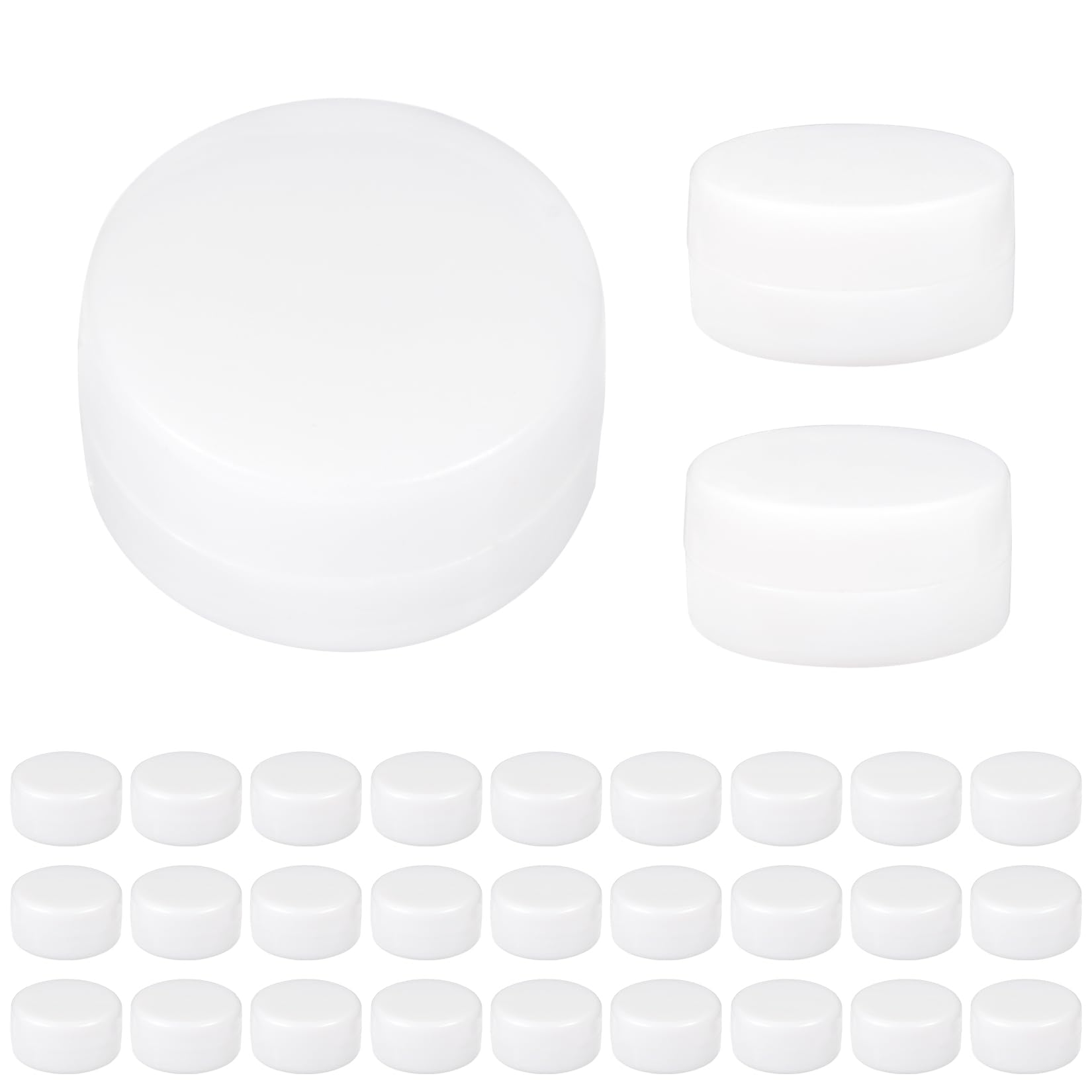 30 Pcs Squeakers for Inside Toys, Round Flat Rattles, Squeak Rattle Balls, Rattle Box, Plush Toy Repair Reed Insert Replacement, Noise Maker Inserts Squeakers for Dog Cat Pet Toy Repair (22mm)