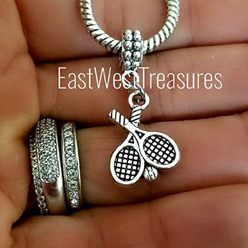 Tennis Racket charms, for charm bracelets necklace and keychains