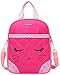 Cute Cat Face Bow Diamond Bling Waterproof Pink School Backpack Girls Lunch bags (Rose)