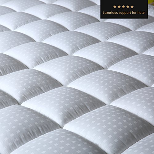 image for Balichun Pillowtop Mattress Pad Cover 300TC 100% Cotton Down Alternati