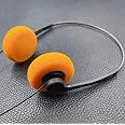 1Pc Orange Retro Over-Ear Headphone，Vintage Feelings Underwire Headphone,Retro Lightweight Earphones,Hi-Fi Stereo Earphone He