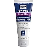 MG217 Medicated Moisturizing Psoriasis Cream with 3% Salicylic Acid, Fragrance-Free, Ideal for Redness, Itching, and Scaling, Cruelty-Free, 3.5 Fl Oz
