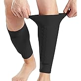 2 Pack Soccer Shin Guards Soccer Adult, Soccer Shin Guards for Kids Soccer Shin Pad with Honeycomb Pads, Shin Defender Shin Guard Sleeves, Ski Shin Guards Ski Shin Pads