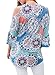 AlvaQ Women Summer Sexy V Neck Cold Shoulder Floral Top Plus Size 3 4 Long Sleeve Blouses T Shirt
